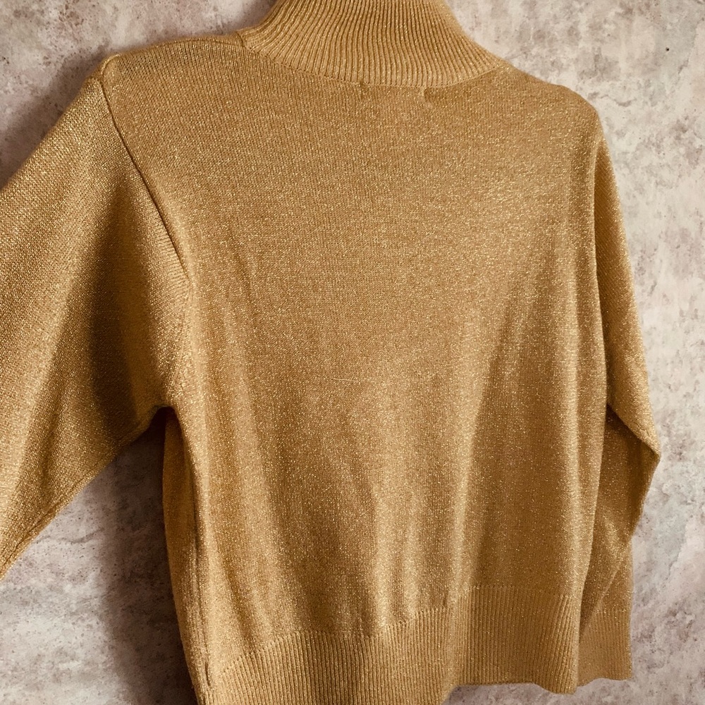 Metallic Gold sweater vintage